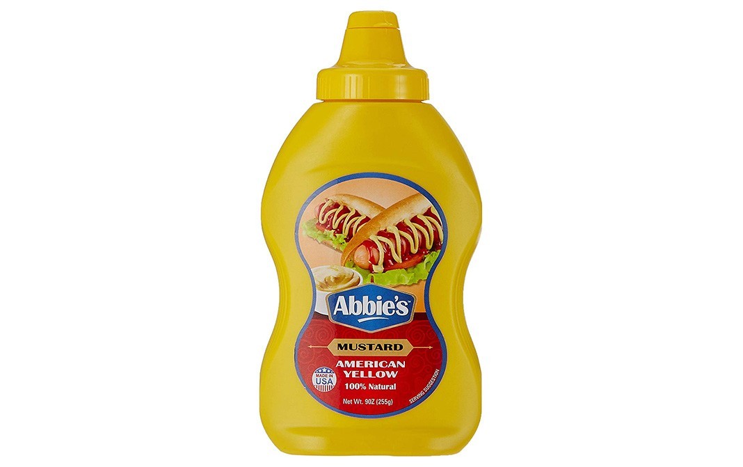 Abbie's Mustard American Yellow    Bottle  225 grams